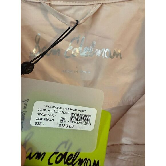 Sam Edelman Pink/Light Peach PRE-MOLD QUILTED SHORT JACKET - Picture 7 of 13